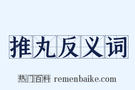 推丸反义词是什么意思的图片
